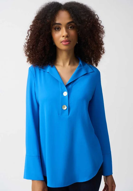 Weekend Specials to Savor Joseph Ribkoff Button Detail Blouse, Blue