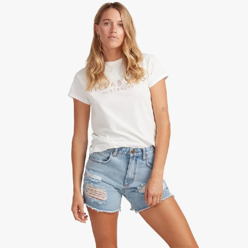Lowest Price Billabong Womens Serenity Short Sleeve Tee Salt Crystal