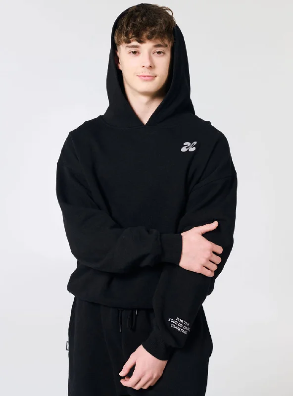 Kids Choreographer Logo Freestyle Oversized Hoodie Black