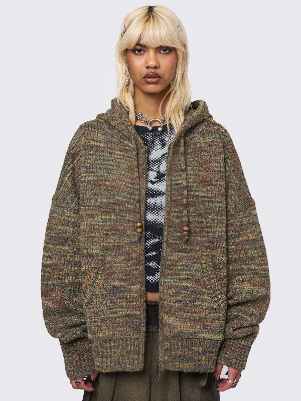 Huge Discounts Maple Knitted Zip-Up Hoodie