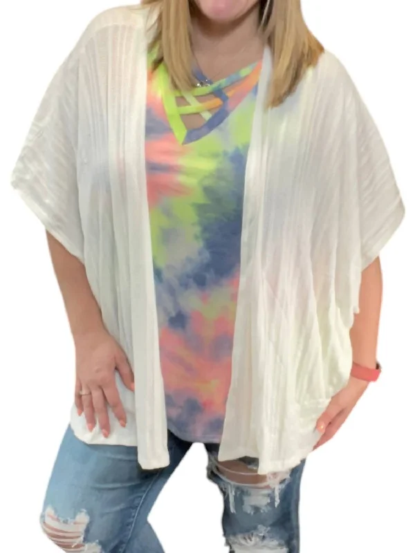 Price Fest Summer Cardigan In Ivory