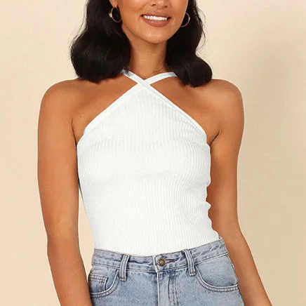 Weekend Offers That Shine Sexy Short Camisole Sleeveless Thread Knitted Vests Wholesale Womens Tops Weekend Offers That Shine Sexy Short Camisole Sleeveless Thread Knitted Vests Wholesale Womens Tops