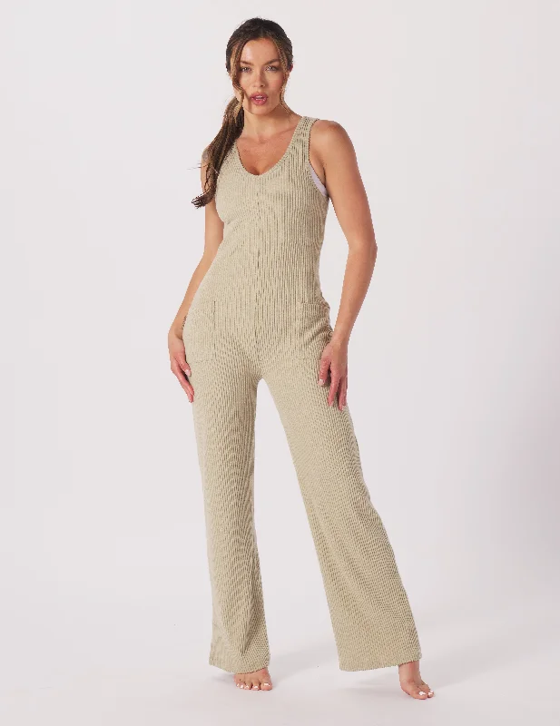Closeout Deal Comfort Jumpsuit: Linen