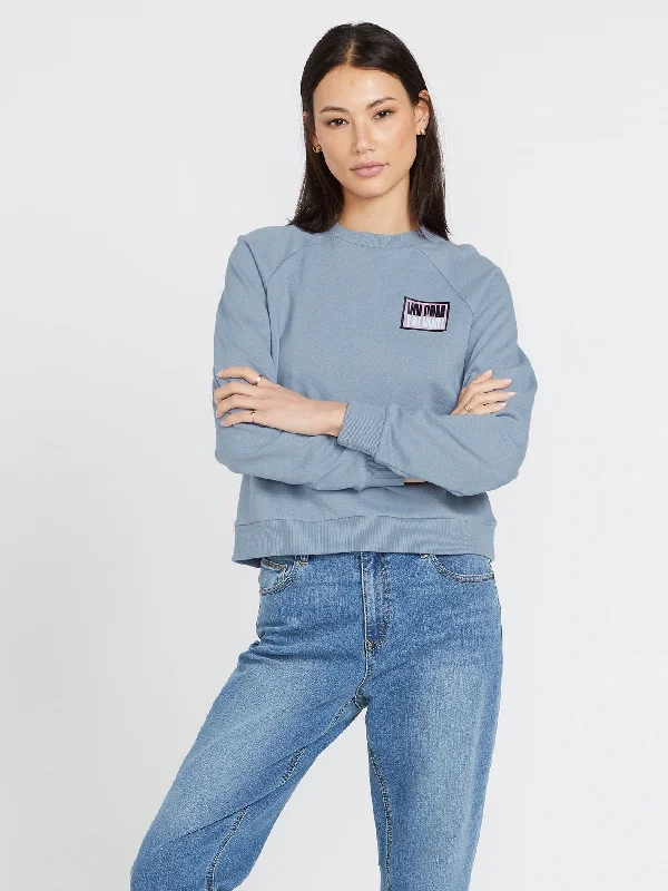 Truly Deal Crew Sweatshirt - Washed Blue