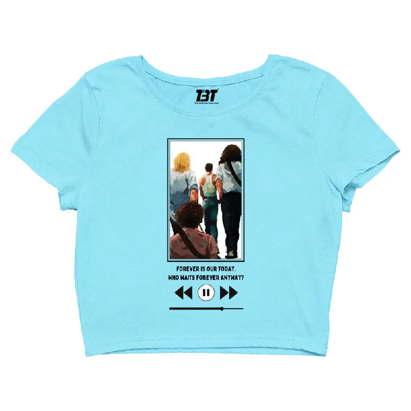 Early Bird Queen Crop Top - Live Forever