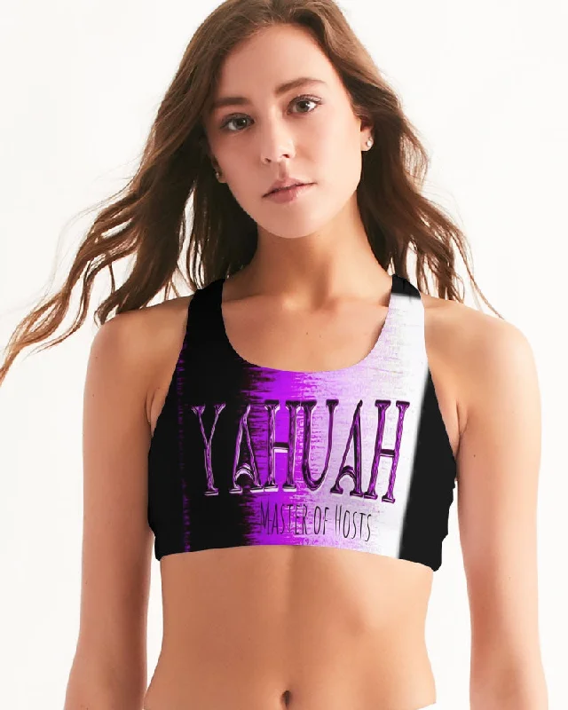 Yahuah-Master of Hosts 01-02 Designer Seamless Sports Bra