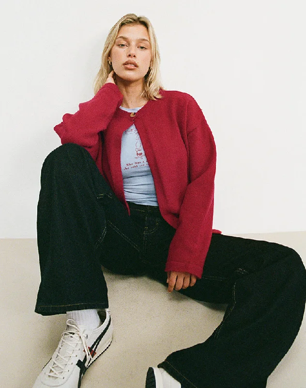 Reduced Prices Maureen Cardigan in Red