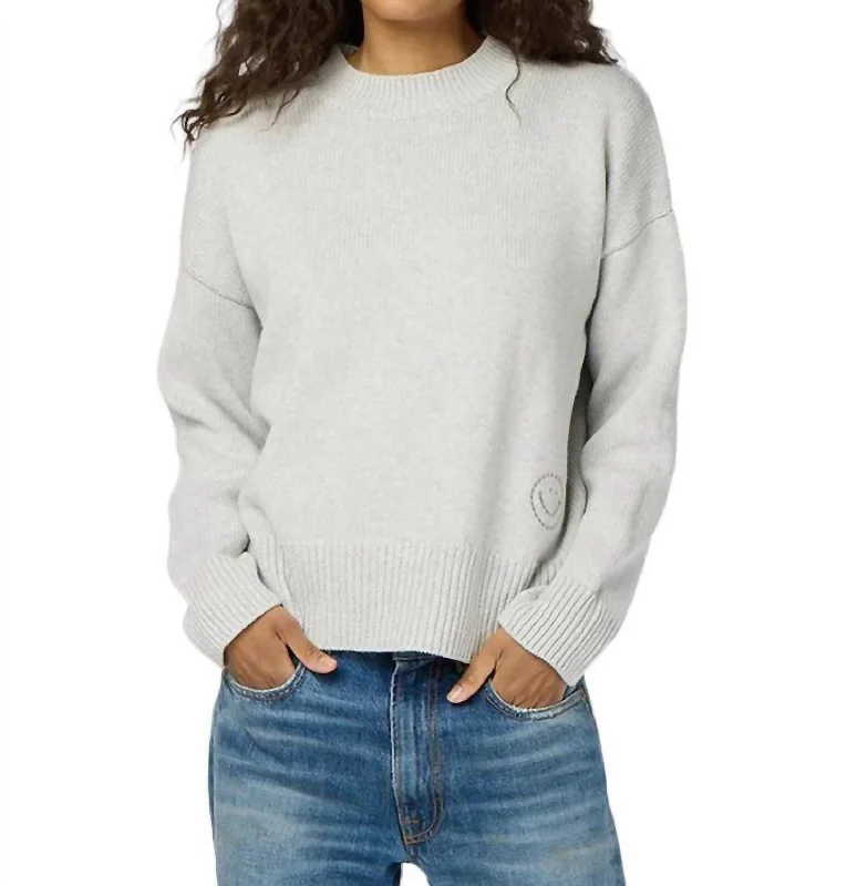 Price Smash Benton Best Day Ever Sweater In Silver Fox