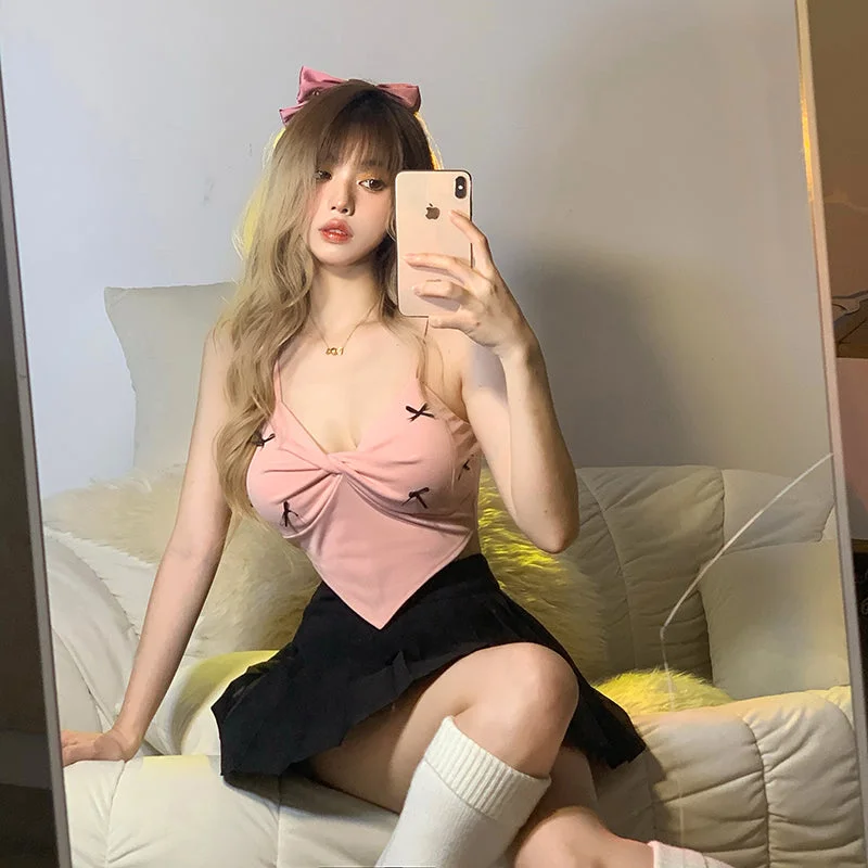 Now or Never Pink Bow Camisole  PL52318