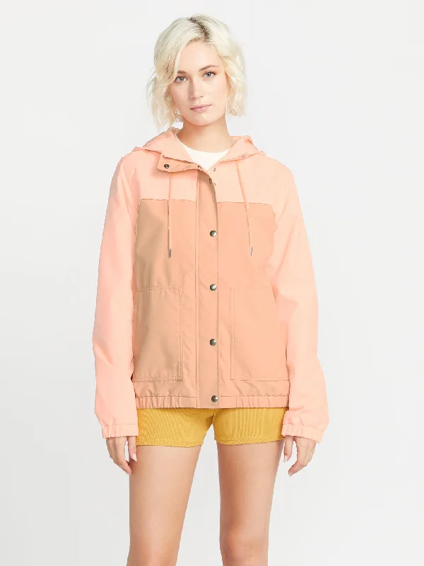 Online Only Enemy Stone Jacket - Coral