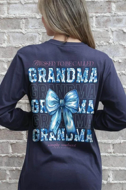Weekend Specials to Relish Simply Southern Long Sleeve Blessed Grandma T-Shirt for Women in Mirage | LS-BLSGRANDMA-MIRAGE Weekend Specials to Relish Simply Southern Long Sleeve Blessed Grandma T-Shirt for Women in Mirage | LS-BLSGRANDMA-MIRAGE