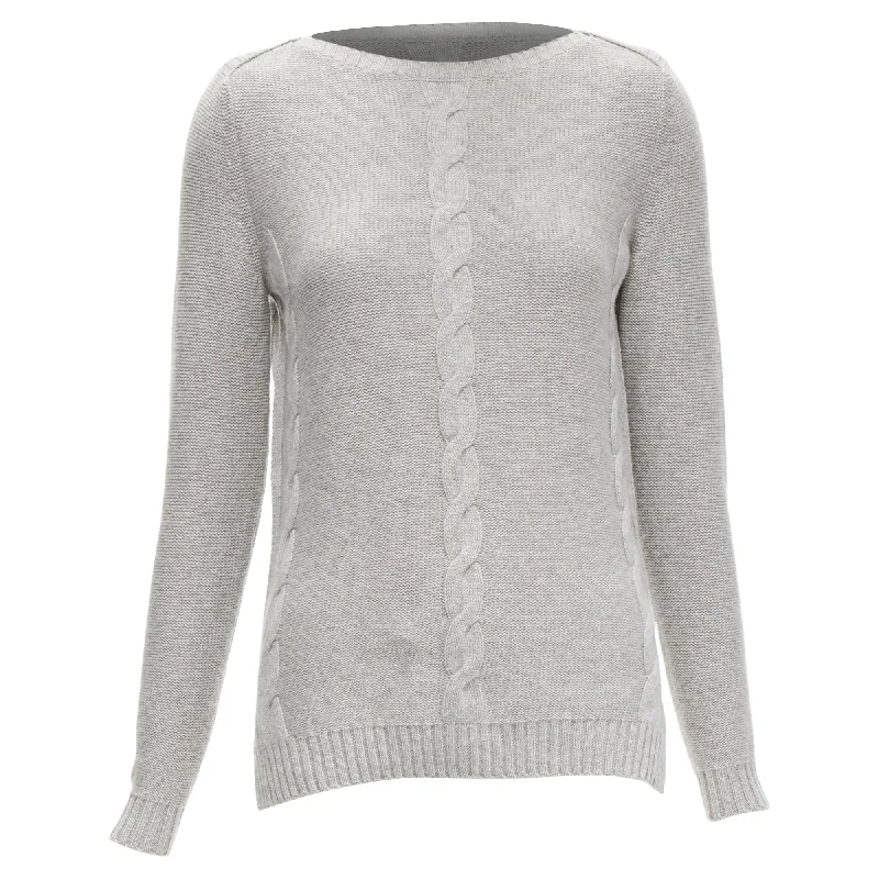 Weekend Shopping Made Better Loro Piana baby cashmere grey sweater