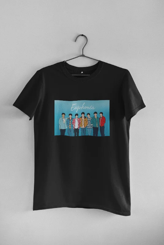 Weekend Deals to Make You Happy EUPHORIA : BTS - HALF-SLEEVE T-SHIRTS