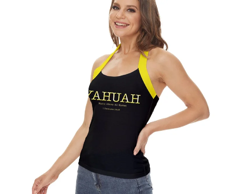 Yahuah-Name Above All Names 02-02 Designer Basic Halter Top