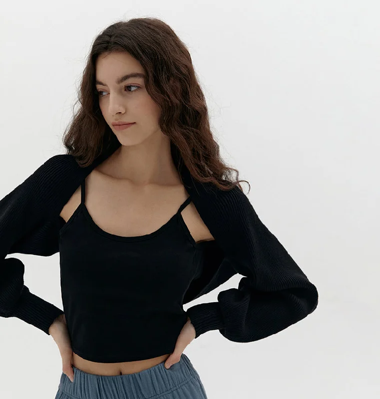 Weekend Price Cuts Galore Conch Wear Bunny Bolero Knit Cardigan