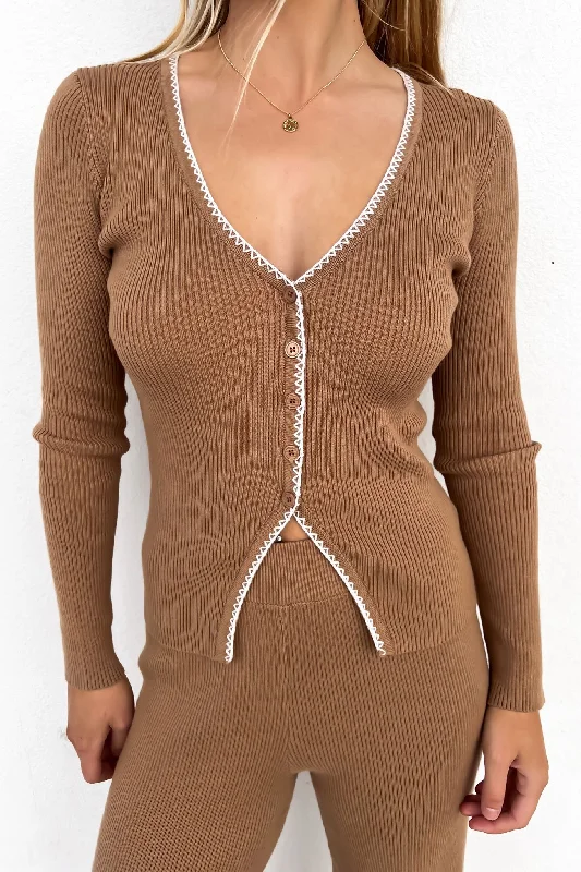 Cody Knit Top Taupe