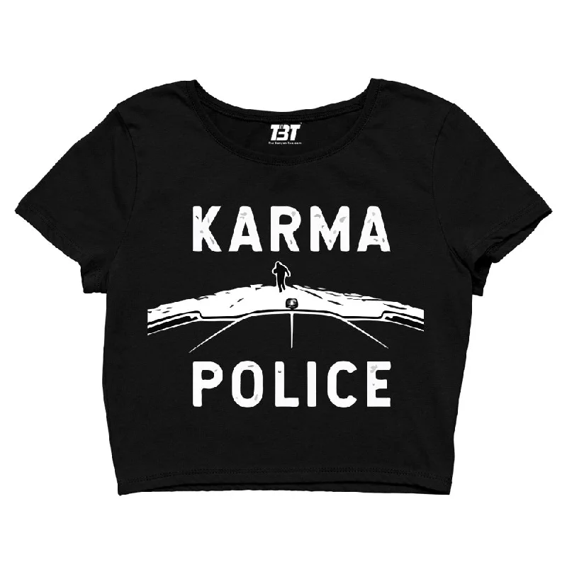 Value Deals Radiohead Crop Top - Karma Police