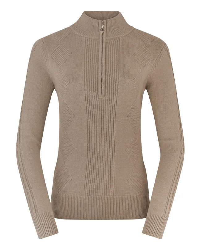 Weekend Steals Await PURE GOLF Sorrell Cable Knit Lined Quarter Zip Jumper 501 Cappuccino Weekend Steals Await PURE GOLF Sorrell Cable Knit Lined Quarter Zip Jumper 501 Cappuccino