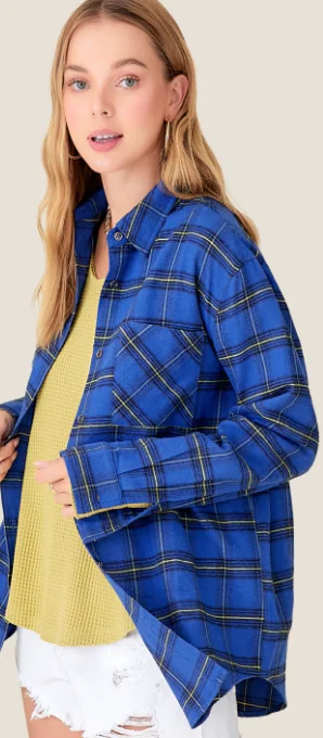 The Gourd Flannel-Blue