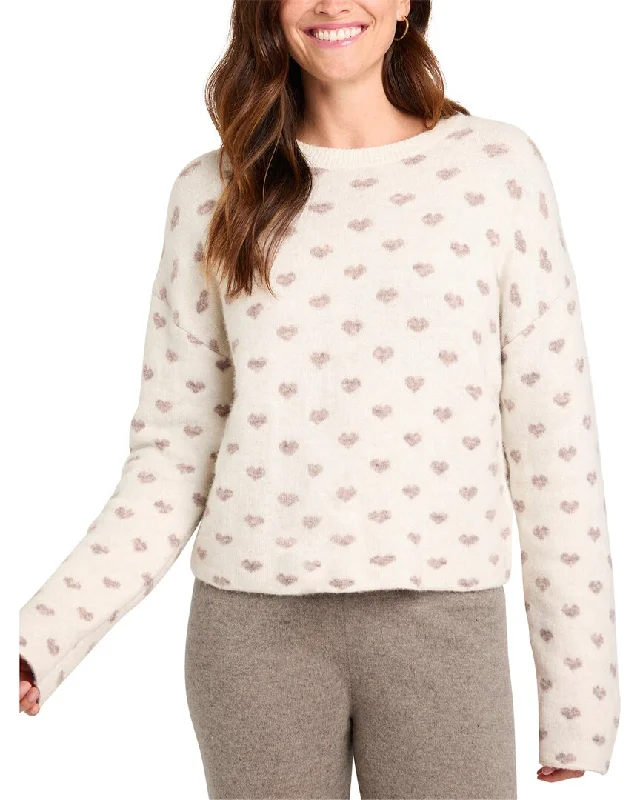 Year-End Deals Splendid Lolly Hearts Wool-Blend Sweater