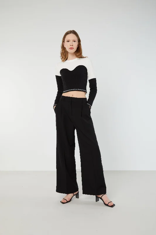 Weekend Savings Spree CONTRAST KNIT TOP