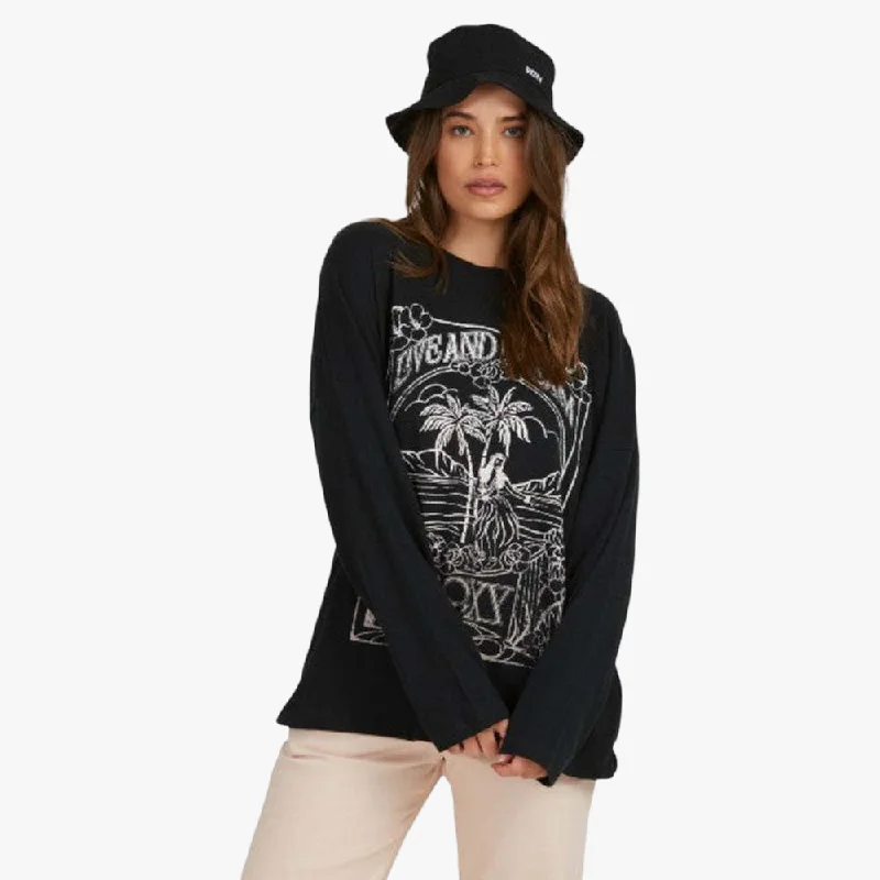 Price Blitz Roxy Women's To The Heart Long Sleeve Tee Anthracite