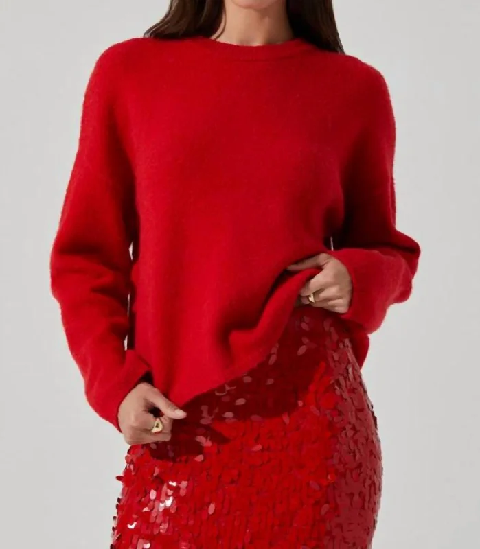 Markdowns Bowie Sweater In Red