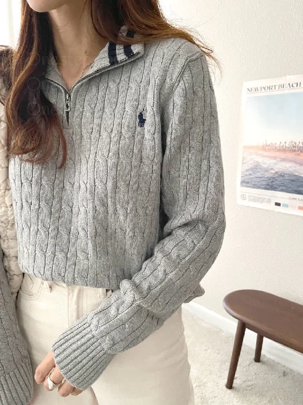 Weekend Deals to Brighten Your Day Big Boys Cable-Knit Cotton Quarter-Zip Sweater