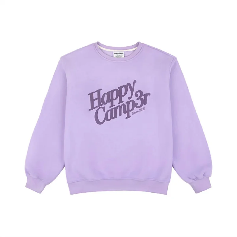 Bargain Prices Puff Series Crewneck Top - Unisex In Grape