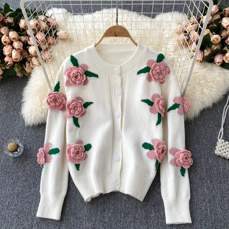 Deep Discounts Cute Cardigan Long Sleeve Sweater 003