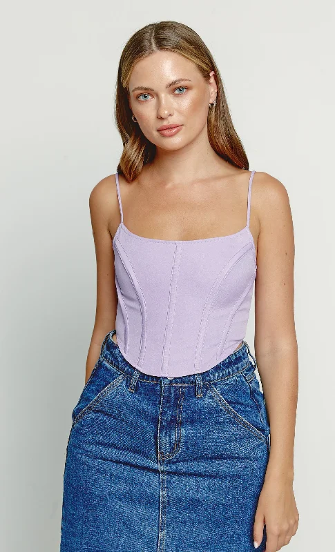 Savings Soar This Weekend Lilac Corset Top