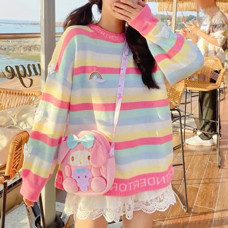 Weekend Savings Bonanza Cute rainbow sweater PL52150