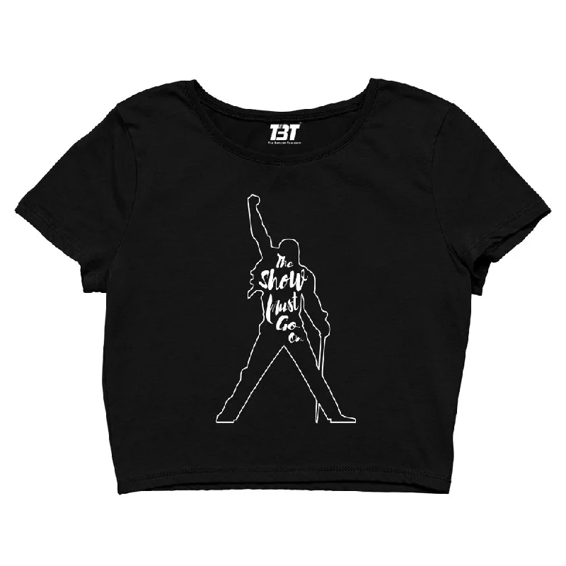 Great Bargain Queen Crop Top - The Show Must Go On