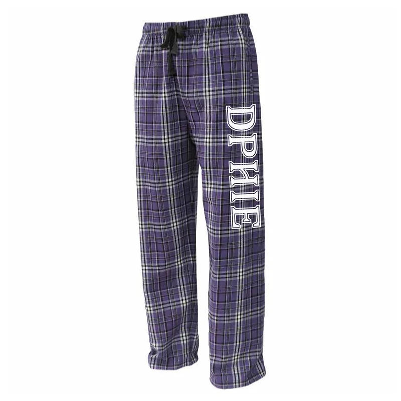 Pay Less Greek Flannel Pants, Printed Nickname - FLNP - CAD