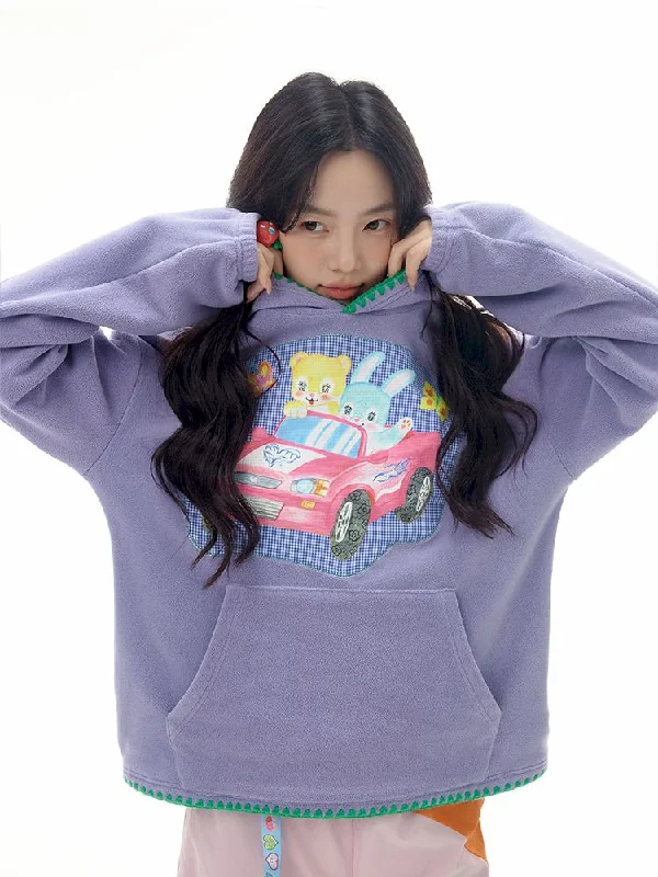Exclusive Online Offer Short Fleece Hooded Sweatshirt【s0000010985】
