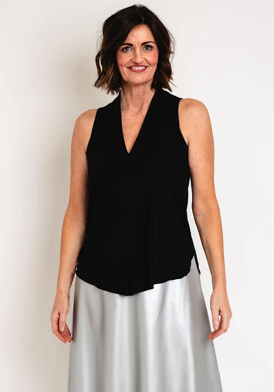 Weekend Deals That Amaze Seventy1 Sleeveless V Neck Top, Black