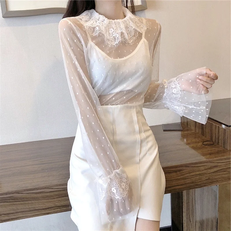 Daily Deals Lace bottoming shirt PL52073