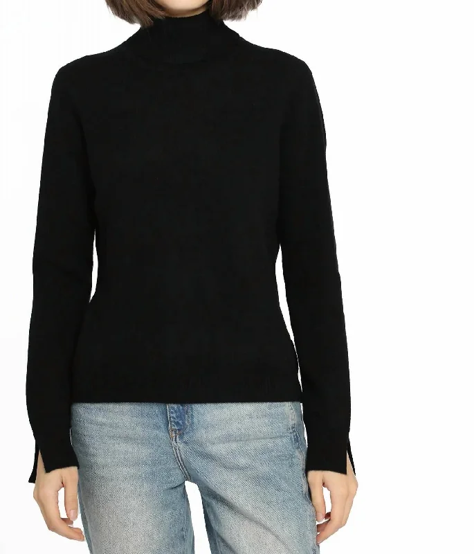 Exclusive Access Cashmere Turtleneck Sweater In Black Onyx