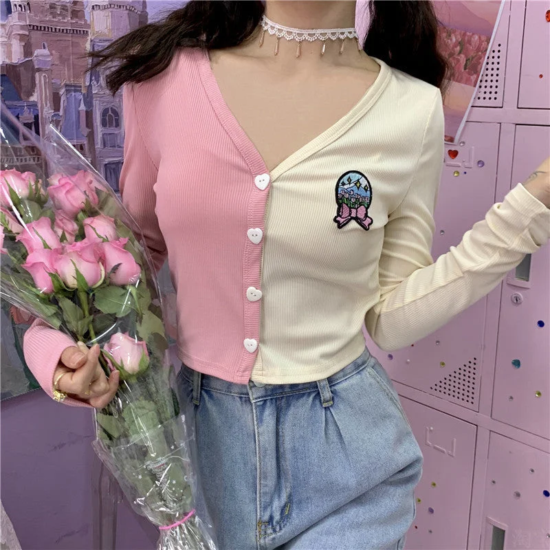 Cash Savings Pink and Apricot Knit Cardigan  PL52267
