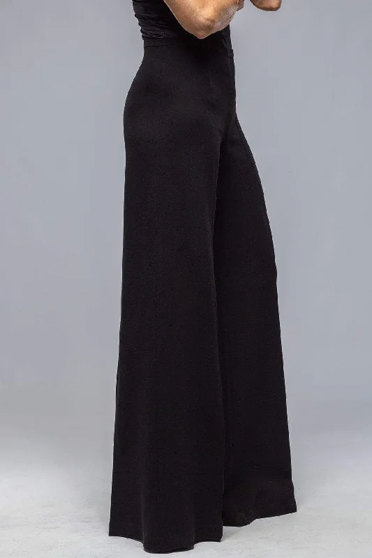 Make Your Weekend Count with Savings Maxi Wide Leg Pants In Black Crepe
