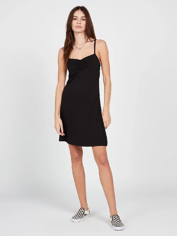 Can't Beat Scenic Stone Dress - Black