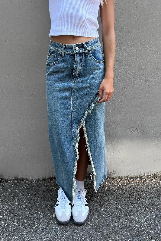 Sale Alert DENIM MAXI SKIRT