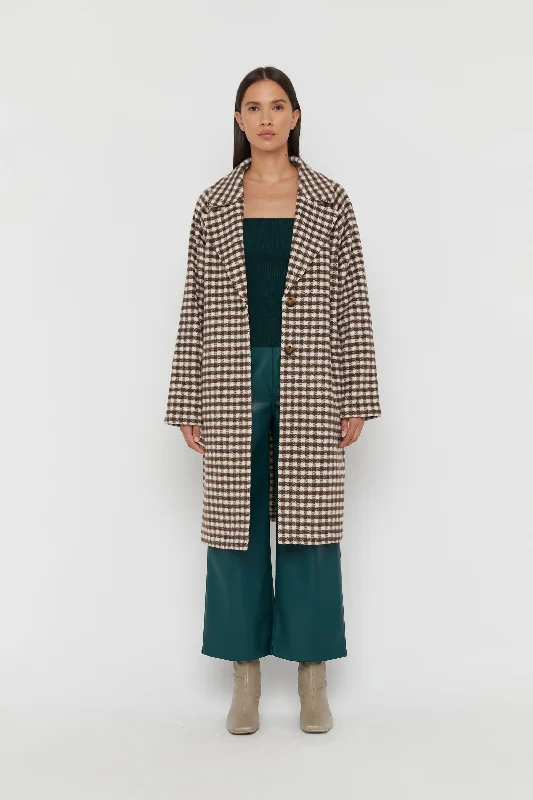 Act Fast HOUNDSTOOTH COAT
