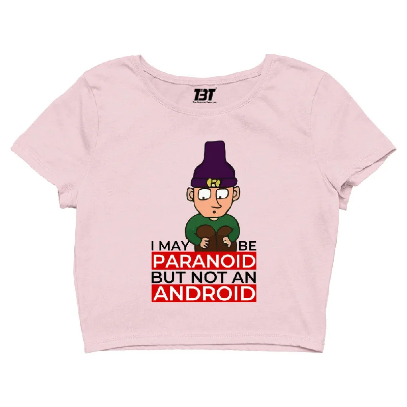 Super Sale Radiohead Crop Top - Paranoid Android