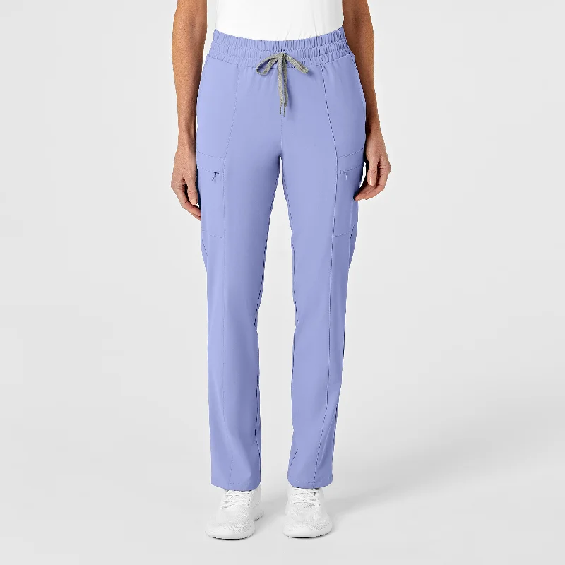 Celebrate the Weekend with Discounts RENEW Women's High Waist Slim Leg Scrub Pant - Ceil Blue