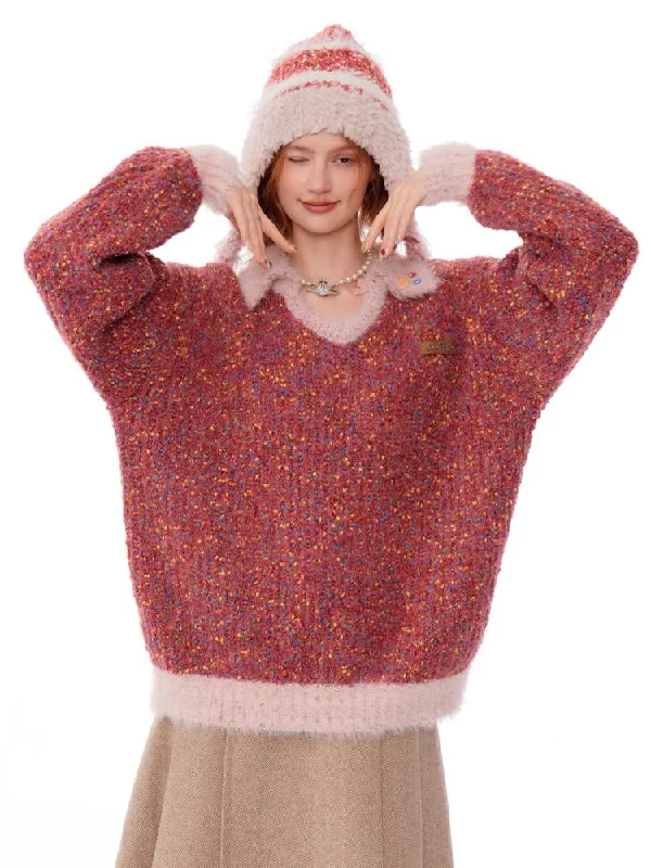 Weekend Deals That Wow High-end V-neck sweater【s0000011064】