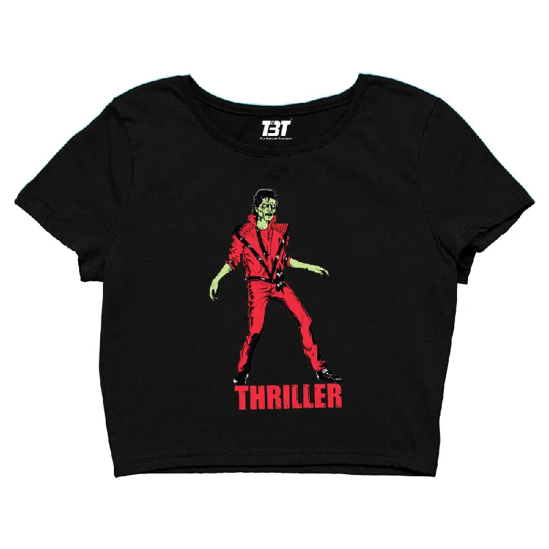 Flash Deal Michael Jackson Crop Top - Thriller