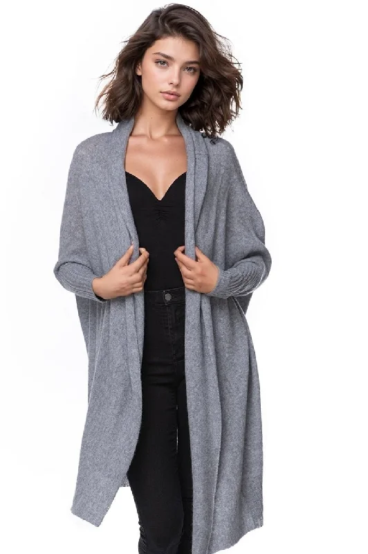 Price Rollback 100% Cashmere Cocoon Shawl Jacket in Fall Colors