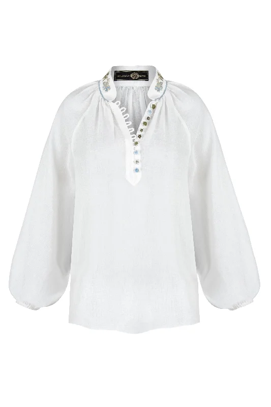 Weekend Savings Fiesta Ivy Blouse in White