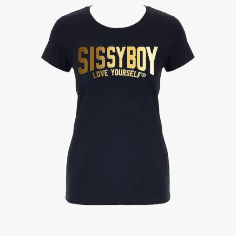 Can't Miss Sissy Boy Womens Regular Fit Short Sleeve Top Black